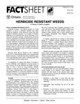 Herbicide resistant weeds /H. Martin, F. Tardif, G. Ferguson [2001]