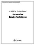 A guide for foreign-trained automotive service technicians [2002]