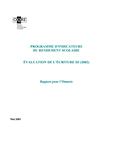 Programme d'indicateurs du rendement scolaire : évaluation de l'écriture III (2002) : rapport pour l'Ontario[ressource électronique] [2003]