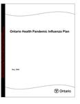Ontario health pandemic infuenza plan [2004]