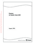 Timmins Air Quality Study, 2003 [2004]