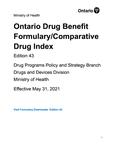 Ontario drug benefit formulary/comparative drug index. 2021 Edition 43(05  May 31)