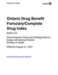 Ontario drug benefit formulary/comparative drug index. 2021 Edition 43(08  Aug 31)
