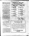 Sample ballots for April 3, 1906 election.