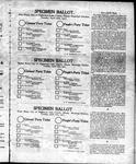 Specimen ballots for 4-16-1907 election.